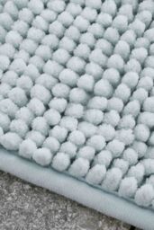 Catherine Lansfield 'Bobble' Bath Mat in Duck Egg Blue - thumbnail 2