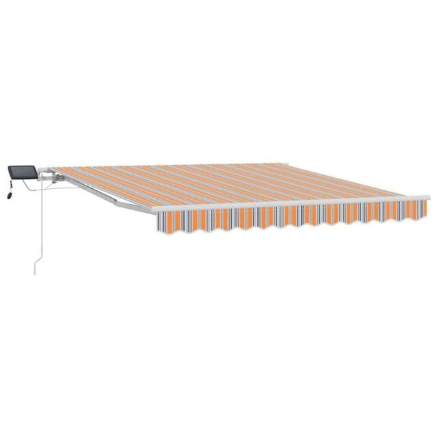 Berkfield Home Retractable Awning with Multicolor 300 x 250 cm Fabric - image 1