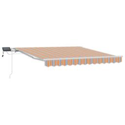 Berkfield Home Retractable Awning with Multicolor 300 x 250 cm Fabric - thumbnail 1