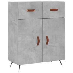 Berkfield Home Highboard Concrete Grey 69.5x34x180 cm Engineered Wood - thumbnail 7