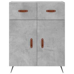 Berkfield Home Highboard Concrete Grey 69.5x34x180 cm Engineered Wood - thumbnail 8