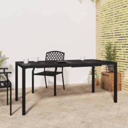 Berkfield Home Garden Table Anthracite 165x80x72 cm Steel in Black - Size: 165 x 80 x 72 cm - thumbnail 2