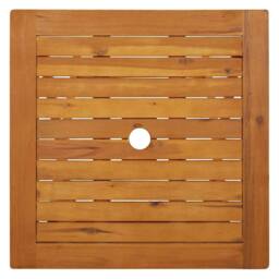 Berkfield Home Folding Garden Table 60x60x75 cm Solid Acacia Wood in Brown - Size: 60 x 60 x 75 cm - thumbnail 7
