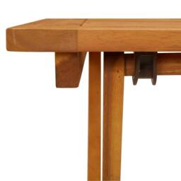 Berkfield Home Folding Garden Table 60x60x75 cm Solid Acacia Wood in Brown - Size: 60 x 60 x 75 cm - thumbnail 9