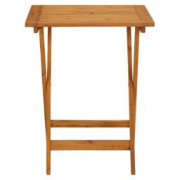 Berkfield Home Folding Garden Table 60x60x75 cm Solid Acacia Wood in Brown - Size: 60 x 60 x 75 cm - thumbnail 5