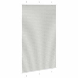 Berkfield Home Pleated Blind Light Grey 115x200 cm Fabric Width 114.4 cm Polyester - thumbnail 3