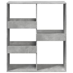 Berkfield Home Room Divider Concrete Grey 100x33x115 cm Engineered Wood - Size: 100 x 33 x 115 cm - thumbnail 4