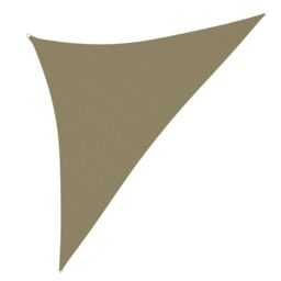 Berkfield Home Sunshade Sail Oxford Fabric Triangular 3.5x3.5x4.9 m Beige - thumbnail 1