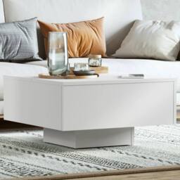 Berkfield Home Coffee Table White 60x60x31.5 cm Engineered Wood - thumbnail 2