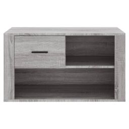 Berkfield Home Shoe Cabinet Grey Sonoma 80x35x45 cm Engineered Wood - Size: 80 x 35 x 45 cm - thumbnail 5