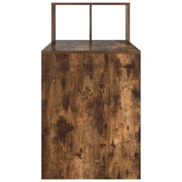 Berkfield Home Writing Desk Smoked oak Engineered wood Medium Writing Desk in Brown - thumbnail 5