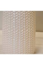 KDMD White Contemporary Ceramic Vase - thumbnail 4