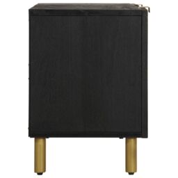 Berkfield Home TV Cabinet Black 105x33x46 cm Engineered Wood - Size: 105 x 33 x 46 cm - thumbnail 4