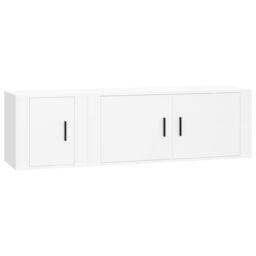 Berkfield Home 2 Piece TV Cabinet Set White Engineered Wood - thumbnail 2