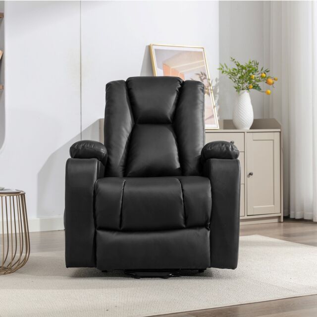 Artemis Home Hartville Electric Lift Assist Riser Recliner with Massage & Heat in Black - image 1