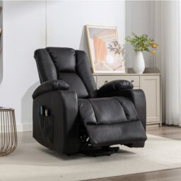 Artemis Home Hartville Electric Lift Assist Riser Recliner with Massage & Heat in Black - thumbnail 3