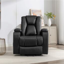Artemis Home Hartville Electric Lift Assist Riser Recliner with Massage & Heat in Black - thumbnail 1