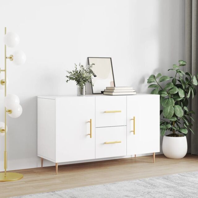 Berkfield Home Sideboard White 100x36x60 cm Engineered Wood - Size: 100 x 36 x 60 cm - image 1