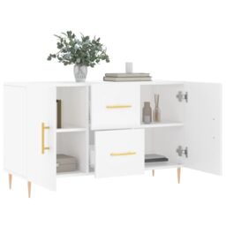 Berkfield Home Sideboard White 100x36x60 cm Engineered Wood - Size: 100 x 36 x 60 cm - thumbnail 4