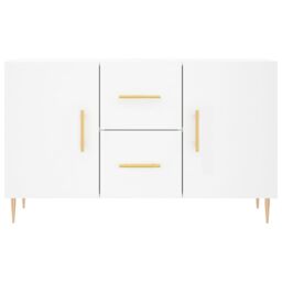Berkfield Home Sideboard White 100x36x60 cm Engineered Wood - Size: 100 x 36 x 60 cm - thumbnail 6