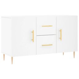 Berkfield Home Sideboard White 100x36x60 cm Engineered Wood - Size: 100 x 36 x 60 cm - thumbnail 2