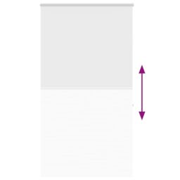Berkfield Home Shower Roller Blind with Cassette 140x240 cm Fabric Width 136 cm in White - thumbnail 5