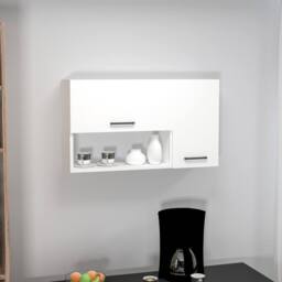Destina Home Novarro Multi Purpose Wall Mounted Cabinet Shelf in White - thumbnail 3