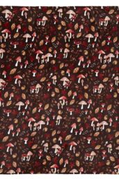 Fusion 'Woodland Dreams' Autumnal Print Fleece Throw in Chocolate - Size: 120 cm x 150 cm - thumbnail 2