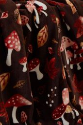 Fusion 'Woodland Dreams' Autumnal Print Fleece Throw in Chocolate - Size: 120 cm x 150 cm - thumbnail 3