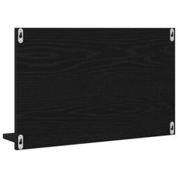 Berkfield Home Bathroom Mirror in Black Oak, 60x10.5x37 cm, Made of Engineered Wood - Size: 60x10.5x37 cm - thumbnail 5