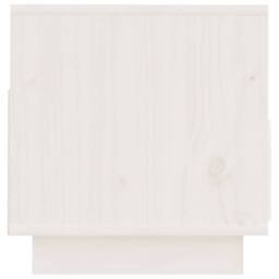Berkfield Home TV Cabinet White 60x35x37 cm Solid Wood Pine - Size: 60 x 35 x 37 cm - thumbnail 6