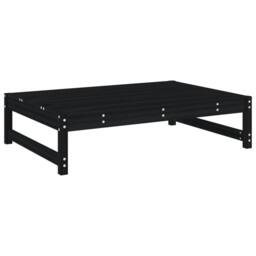 Berkfield Home Beautiful 4 Piece Garden Lounge Set Black Solid Wood Pine - thumbnail 4