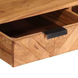 Berkfield Home Coffee Table 110x55x40 cm Solid Wood Acacia in Brown - Size: 110 x 55 x 40 cm - thumbnail 8