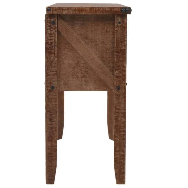 Berkfield Home Classic Console Table Solid Fir Wood 131x35.5x75 cm Brown - image 1