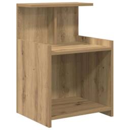 Berkfield Home Bedside Cabinet - Artisan Oak - 40 x 35 x 60 cm - Engineered Wood in Brown
