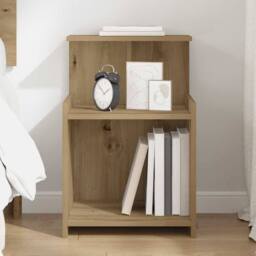 Berkfield Home Bedside Cabinet - Artisan Oak - 40 x 35 x 60 cm - Engineered Wood in Brown - thumbnail 2