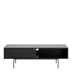 Wyld Haus Cambridge Industrial Black Mesh TV Unit 1 Sliding Door - thumbnail 3