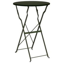 Berkfield Home 3-Piece Folding Bistro Set - Dark Green Steel - thumbnail 6