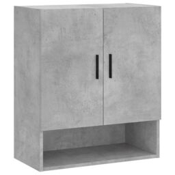 Berkfield Home Wall Cabinet Concrete Grey 60x31x70 cm Engineered Wood - Size: 60 x 31 x 70 cm - thumbnail 2
