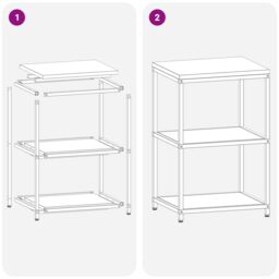 Berkfield Home Kitchen Storage Shelf with Storage Anthracite Steel - thumbnail 9