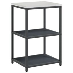 Berkfield Home Kitchen Storage Shelf with Storage Anthracite Steel - thumbnail 2