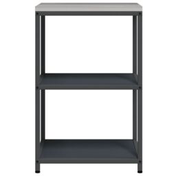 Berkfield Home Kitchen Storage Shelf with Storage Anthracite Steel - thumbnail 5