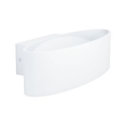 Loops Wall Light Colour White Shade Transparent Plastic Bulb LED 10W Included - thumbnail 1