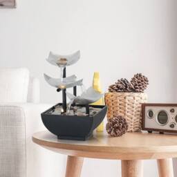 Obasyhig Flowing Water Tabletop Ornament in Black - thumbnail 4
