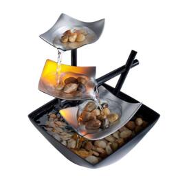 Obasyhig Flowing Water Tabletop Ornament in Black - thumbnail 2