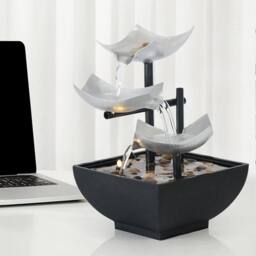 Obasyhig Flowing Water Tabletop Ornament in Black