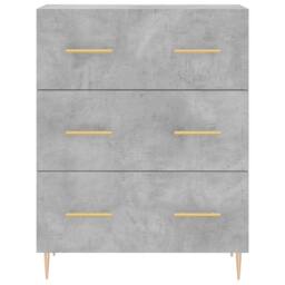 Berkfield Home Highboard Concrete Grey 69.5x34x180 cm Engineered Wood - thumbnail 8