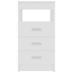 Berkfield Home Drawer Cabinet White 40x50x76 cm Engineered Wood - Size: 40 x 50 x 76 cm - thumbnail 4