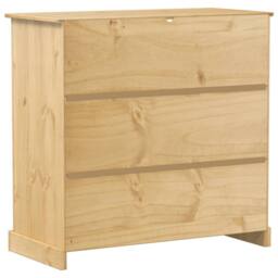 Berkfield Home Beautiful Wine Cabinet Corona 107.5x51x105.5 cm Solid Wood Pine in Tan - thumbnail 6