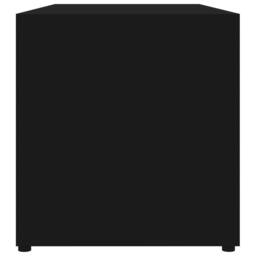 Berkfield Home TV Cabinet Black 80x34x36 cm Engineered Wood - Size: 80 x 34 x 36 cm - thumbnail 8
